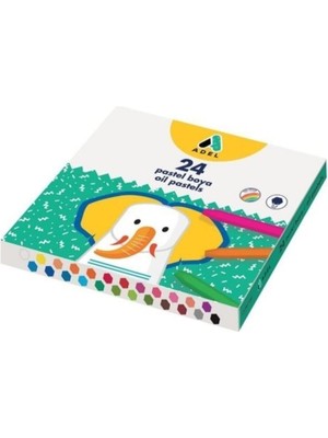 Adel 24 Renk Pastel Boya 74 mm Uzunlukta Canlı Renkler ile Rahat Kullanım Sunar