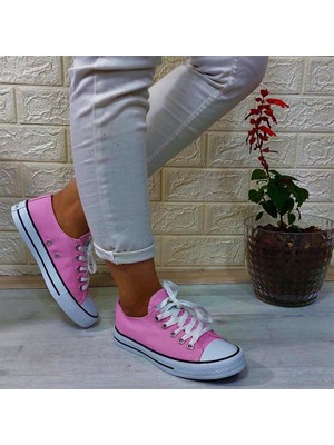 Fiyra 554 Pembe Kısa Unisex Sneaker Keten Spor Ayakkabı