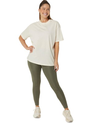 Asics Asics Logo Tee Kadın Bej Kısa Kollu Tshirt 2032C843-201