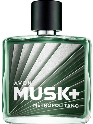Avon Musk Metropolitano Erkek EDT Parfüm 75 ml Odunsu Koku ile Şehrin Karmaşasında Güçlü Hisset