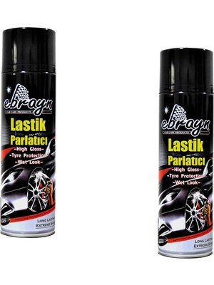 Ebrayn Premium Lastik Parlatıcı Tampon Parlatıcı Koruyucu Aerosol Sprey 500 ml Kaliteli 2 Adet