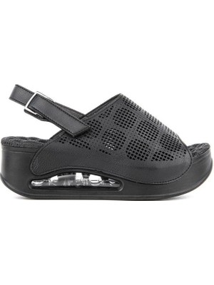 Muya Jambe 34221-001 Air-Max Taban Kadın Sandalet Siyah 36-40