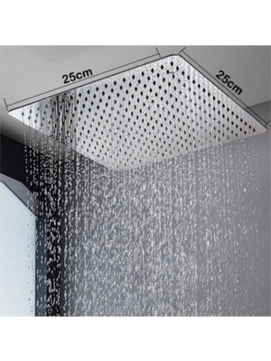 Tekno Trust 30*30 Paslanmaz Tepe Duş Başlığı