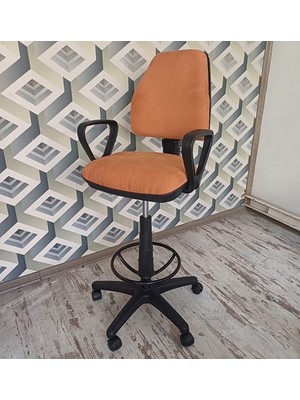 Dopa Ofis Koltuğu Çalışma Sandalyesi Kolçaklı Yüksek Bar Sandalyesi