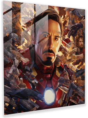 Painted Anarchy Marvel Fotogerçekçi Cam Baskı - Marvel, Duvar Dekorasyonu, Modern Sanat, Film Fotoğrafları, 30X30