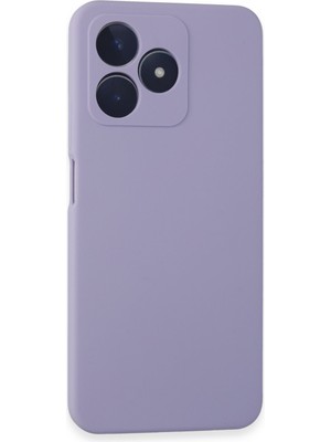 Caseart Realme C53 Kapak Içi Kadife Kamera Korumalı Lansman Silikon Kılıf - Lila