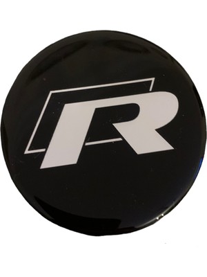 EK Tuning Volkswagen R Logolu 56 mm Jant Göbek Damla Stıcker