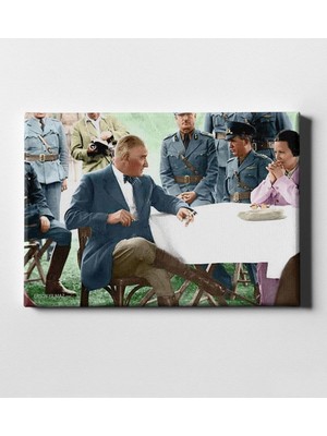 BK Kişiye Özel Atatürk Kanvas Tablo (50 x 70 Cm.) 32