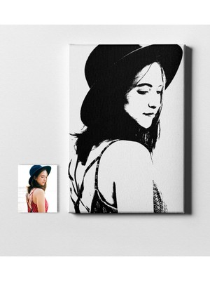 BK Kişiye Özel Silüet Kanvas Tablo (50 x 70 Cm.) 1