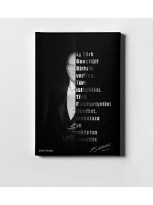 BK Kişiye Özel Atatürk Kanvas Tablo (50 x 70 Cm.) 24