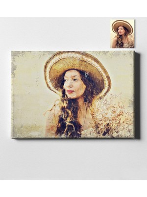 BK Kişiye Özel Yağlı Boya Tasarımlı Kanvas Tablo (50 x 70 Cm.)