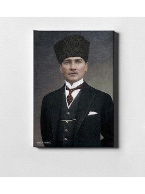 BK Kişiye Özel Atatürk Kanvas Tablo (50 x 70 Cm.) 21