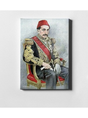 BK Kişiye Özel Sultan Iı Abdülhamit Han Kanvas Tablo (50 x 70 Cm.) 6