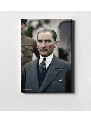 BK Kişiye Özel Atatürk Kanvas Tablo (50 x 70 Cm.) 10
