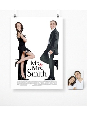 BK Kişiye Özel Mr. & Mrs. Smith Film Afişi Poster (50 x 70 Cm.)