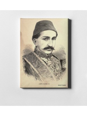 BK Kişiye Özel Sultan Iı Abdülhamit Han Kanvas Tablo (50 x 70 Cm.) 2