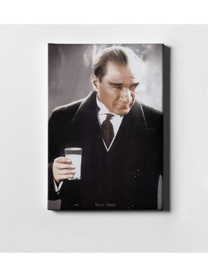 BK Kişiye Özel Atatürk Kanvas Tablo (50 x 70 Cm.) 10