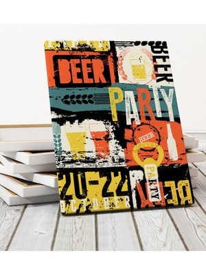 BK Bira Festival Tasarımlı Kanvas Tablo (50 x 70 Cm.) 2