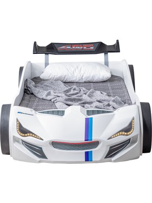 Setay Merso Ledli Arabalı Yatak, Kumandalı + Comfort Yatak 100X190 cm