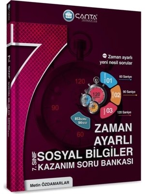 Çanta Yayınları 7. Sınıf Sosyal Bilgiler Zaman Ayarlı Kazanım Soru Bankası