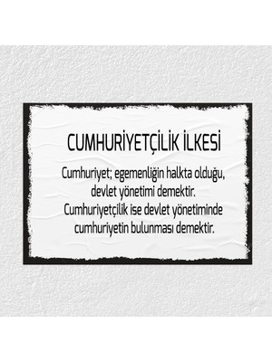 Sınıf Sepeti Cumhuriyetçilik Ilkesi Posteri - PO692