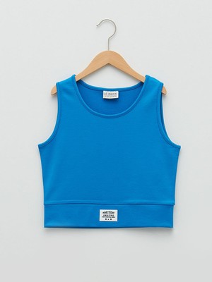 LC Waikiki Lcw Kids Bisiklet Yaka Basic Kız Çocuk Crop Atlet