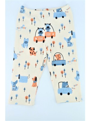 Pieros Baby Erkek Bebek Pijama Badi ve Pantolon 2'li Takım 0117