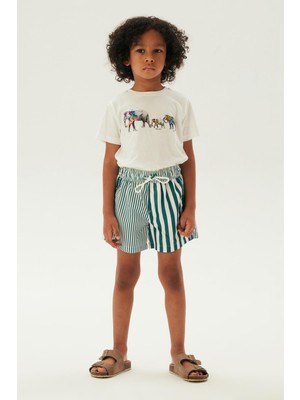 Nebbati Erkek Çocuk Desenli Şort