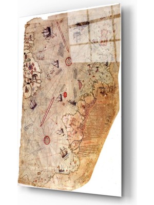 Emos avm Dünya Haritası 18 Cam Tablo