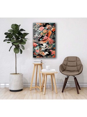 Emos avm Baharın Ruhu Cam Tablo Hediyelik Büyük Tablo Ev Ofis Dekoru