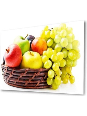 Emos avm Meyveler Cam Tablo 4mm Dayanıklı Temperli Cam