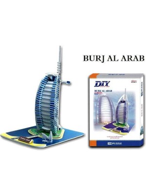 Prolysus 3D Puzzle 3 Boyutlu Maket Burç El Arap Dubai Yedi Yıldızlı Otel