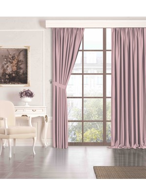 Perle Quartz Blackout Açık Gülkurusu Rengi Karartma Perde