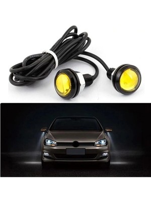 Tiger Marketing Kartal Gözü Oto Ayna Altı LED Beyaz 23MM 2 Adet