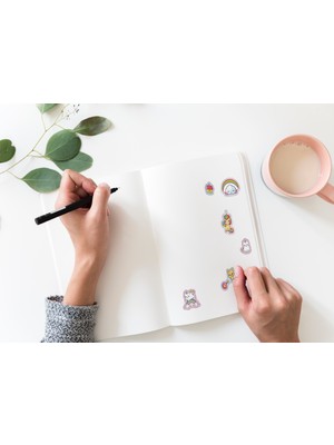 Liyacraft Sevimli Sticker Seti Planner Ajanda Bullet Journal Için Uygun Set