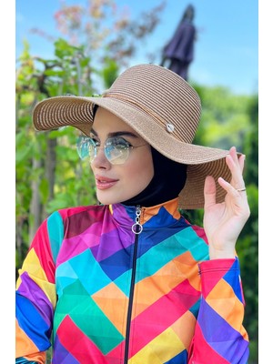 Remsa Mayo Deniz Kabuklu Hasır Şapka Camel Rş-70