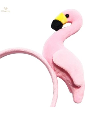 Scentu Komik Flamingo Kafa Bandı Kostüm Hayvan Headdress Çocuklar Yetişkin Şapkalar Cosplay Fotoğraf Sahne Headdress Parti Favor Için, Pembe (Yurt Dışından)