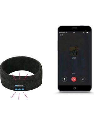 Scentu Kablosuz Bluetooth Kulaklıklar Kulaklıklar Saç Bandı USB Spor Salonu Fitness (Yurt Dışından)