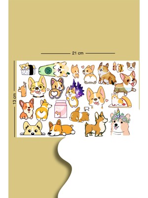 Liyacraft Sevimli Köpek Planlayıcı Sticker Seti  Planner Ajanda Bullet Journal Için Uygun Set