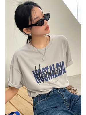 Only Trendwear  Unisex Nostalgia Baskılı Oversize Tshirt