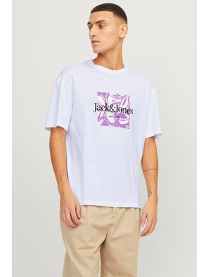 Jack & Jones Jorlafayette Brandıng Tee Beyaz Erkek Kısa Kol T-Shirt