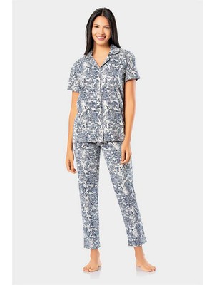 Erdem Gri Kadın Pijama Takımı 2023-26 Gri 325107