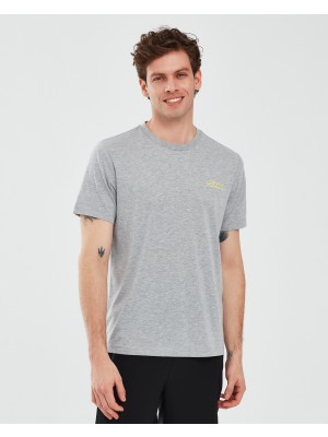 Skechers Graphic T-Shirt M Short Sleeve Erkek Gri Melanj Tshirt S241054-036