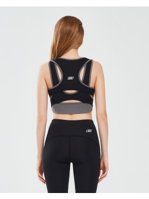 Skechers Performance Coll. W Mid Support Bra Kadın Siyah Sporcu Sütyeni S241110-001