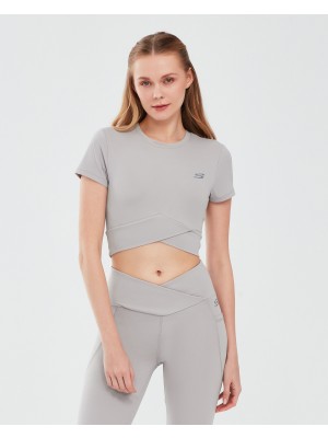 Skechers Performance Coll. W Short Sleeve  T-Shirt Kadın Antrasit Tshirt S241133-003