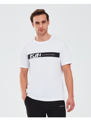 Skechers Graphic T-Shirt M Short Sleeve Erkek Beyaz Tshirt S241009-100
