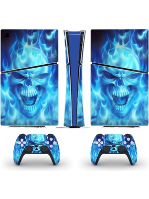 Kt Grup Kafatası Playstation 5 Slim Dijital Versiyon Sticker Kaplama Seti