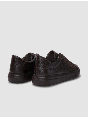 Cabani Hakiki Deri Kahverengi Bağcıklı Erkek Spor Ayakkabı