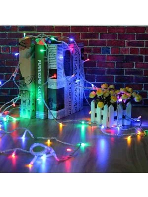 Kulvar AVM 10 Metre Rgb 100 Ledli Fişli 8 Fonksiyonlu Yılbaşı Ağacı Işığı Organizasyon Led Işık