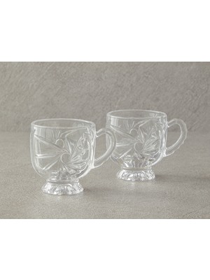 English Home Areca Cam 2'li Kupa Şeffaf